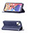 Leather Case Stands Fashionable Pattern Flip Cover L04 Holder for Apple iPhone 13 Blue