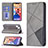 Leather Case Stands Fashionable Pattern Flip Cover L04 Holder for Apple iPhone 13 Gray