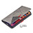 Leather Case Stands Fashionable Pattern Flip Cover L04 Holder for Apple iPhone 13 Gray