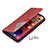 Leather Case Stands Fashionable Pattern Flip Cover L04 Holder for Apple iPhone 13 Pro Max Red