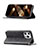 Leather Case Stands Fashionable Pattern Flip Cover L04 Holder for Apple iPhone 14 Pro Black