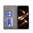 Leather Case Stands Fashionable Pattern Flip Cover L04 Holder for Apple iPhone 14 Pro Max Gray