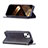 Leather Case Stands Fashionable Pattern Flip Cover L04 Holder for Apple iPhone 15 Black