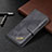 Leather Case Stands Fashionable Pattern Flip Cover L05 Holder for Apple iPhone 13 Mini Black