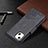 Leather Case Stands Fashionable Pattern Flip Cover L05 Holder for Apple iPhone 13 Mini Black