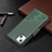 Leather Case Stands Fashionable Pattern Flip Cover L05 Holder for Apple iPhone 13 Mini Green