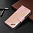 Leather Case Stands Fashionable Pattern Flip Cover L05 Holder for Apple iPhone 13 Mini Rose Gold