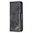 Leather Case Stands Fashionable Pattern Flip Cover L05 Holder for Apple iPhone 14 Pro Black