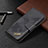 Leather Case Stands Fashionable Pattern Flip Cover L05 Holder for Apple iPhone 14 Pro Black