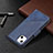 Leather Case Stands Fashionable Pattern Flip Cover L05 Holder for Apple iPhone 15 Blue