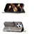 Leather Case Stands Fashionable Pattern Flip Cover L05 Holder for Apple iPhone 15 Pro Max Gray