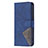 Leather Case Stands Fashionable Pattern Flip Cover L06 Holder for Apple iPhone 13 Blue