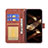 Leather Case Stands Fashionable Pattern Flip Cover L06 Holder for Apple iPhone 14 Pro Max Brown