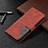 Leather Case Stands Fashionable Pattern Flip Cover L06 Holder for Apple iPhone 14 Pro Max Brown