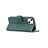 Leather Case Stands Fashionable Pattern Flip Cover L06 Holder for Apple iPhone 15 Green