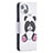 Leather Case Stands Fashionable Pattern Flip Cover L07 Holder for Apple iPhone 13 White