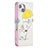 Leather Case Stands Fashionable Pattern Flip Cover L07 Holder for Apple iPhone 15 Plus Yellow