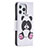 Leather Case Stands Fashionable Pattern Flip Cover L07 Holder for Apple iPhone 15 Pro Max White