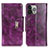 Leather Case Stands Flip Cover A01 Holder for Apple iPhone 14 Pro Max Purple