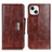 Leather Case Stands Flip Cover A01 Holder for Apple iPhone 15