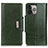 Leather Case Stands Flip Cover A03 Holder for Apple iPhone 14 Pro Green