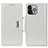 Leather Case Stands Flip Cover A03 Holder for Apple iPhone 14 Pro Max White