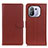 Leather Case Stands Flip Cover A03D Holder for Xiaomi Mi 11 Pro 5G Brown