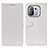 Leather Case Stands Flip Cover A06D Holder for Xiaomi Mi 11 Pro 5G White