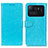 Leather Case Stands Flip Cover A06D Holder for Xiaomi Mi 11 Ultra 5G Sky Blue