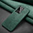 Leather Case Stands Flip Cover C02 Holder for Samsung Galaxy S20 Ultra 5G Green