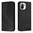 Leather Case Stands Flip Cover C02 Holder for Xiaomi Mi 11 Lite 4G Black