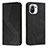 Leather Case Stands Flip Cover C02 Holder for Xiaomi Mi 11 Lite 5G Black