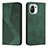 Leather Case Stands Flip Cover C02 Holder for Xiaomi Mi 11 Lite 5G NE Green