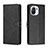 Leather Case Stands Flip Cover C03 Holder for Xiaomi Mi 11 5G Black