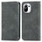 Leather Case Stands Flip Cover C05 Holder for Xiaomi Mi 11 Lite 4G Gray