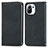 Leather Case Stands Flip Cover C05 Holder for Xiaomi Mi 11 Lite 5G NE Black