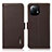 Leather Case Stands Flip Cover C08 Holder for Xiaomi Mi 11 Lite 5G NE Brown