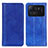 Leather Case Stands Flip Cover D03Y Holder for Xiaomi Mi 11 Ultra 5G Blue