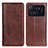 Leather Case Stands Flip Cover D03Y Holder for Xiaomi Mi 11 Ultra 5G Brown