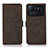 Leather Case Stands Flip Cover D08Y Holder for Xiaomi Mi 11 Ultra 5G Brown