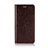 Leather Case Stands Flip Cover F01 for Apple iPhone X Brown