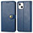 Leather Case Stands Flip Cover F01 Holder for Apple iPhone 13 Mini Blue