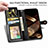 Leather Case Stands Flip Cover F01 Holder for Apple iPhone 14 Pro