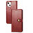 Leather Case Stands Flip Cover F01 Holder for Apple iPhone 15