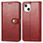 Leather Case Stands Flip Cover F01 Holder for Apple iPhone 15