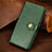 Leather Case Stands Flip Cover F02 Holder for Apple iPhone 14 Plus Green