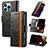 Leather Case Stands Flip Cover F03 Holder for Apple iPhone 14 Pro