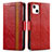 Leather Case Stands Flip Cover F03 Holder for Apple iPhone 15