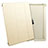 Leather Case Stands Flip Cover for Apple iPad 4 Gold