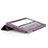 Leather Case Stands Flip Cover for Apple iPad 4 Purple